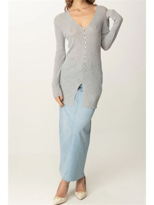 Cardigan lungo in lurex Manila Grace MANILA GRACE | M440VX-MA155